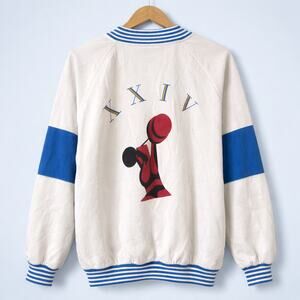 Vintage Puma 1988 Seoul Korea Olympic Games Full Zip Track Jacket XL White Blue